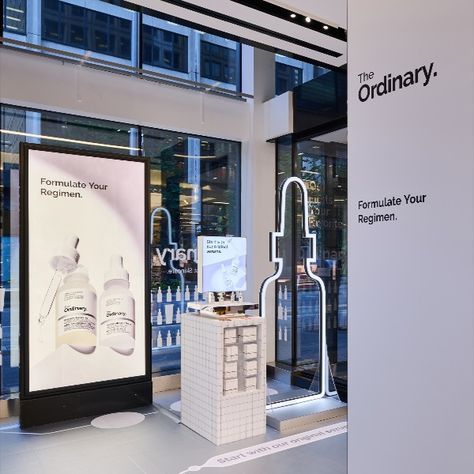 Park Creative Studio partnered with The Ordinary and Sephora Canada to create the "Formulate Your Regimen" pop-up, an immersive multi-store retail experience designed to empower customers in building personalized skincare routines. The Ordinary Regimen, Visual Merchandising Displays, Skincare Routines, Pop Display, Retail Experience, Merchandising Displays, Prayer Board, Experience Design, Pop Up Store