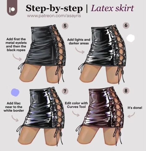 Latex Skirt Tutorial by asayris Latex Skirt, Skirt Tutorial, Digital Artist, Instagram Profile, Spain, Skirt, On Instagram, Instagram