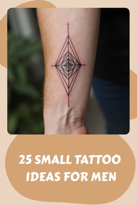 25 Small Tattoo Ideas for Men Minimal Tattoo For Men, Tiny Symbols, Small Tattoo Ideas For Men, Small Tattoos For Men, Tattoo Design For Hand, Waist Tattoos, Men's Small Tattoo, Epic Tattoo, Intricate Art