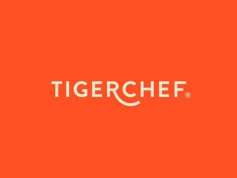 Tigerchef by Yossi Belkin #Design Popular #Dribbble #shots Font Logotype, Support Logo, Typography Design Inspiration, Typo Logo, Word Mark Logo, Branding Ideas, Design Minimalist, Professional Logo Design, Minimalist Logo Design