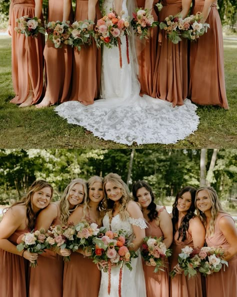 The Bridal Party 💕 Here are some favorites from Emily & Chris’ bridal party photos on their day… Seeing all of these bridal and wedding photos to post them is making me so dang excited for wedding season…. AGHHHH!! I cannot wait to celebrate with all of my new couples and to get creative again🤭 #weddingphotography #weddingphotographer #ohioweddingphotographer #akronweddingphotographer #clevelandweddingphotographer #clevelandwedding #columbusweddings #columbusweddingphotographer Fun Wedding Poses For Bridal Party, Bridal Party Photo Poses, Bridesmaid Photo Idea, Bride Maid Of Honour Photos, Wedding Bridesmaid Poses, Wedding Poses Wedding Party, Wedding Day Photos Ideas, Bridal Group Photos, Wedding Photo Inspiration Bridesmaids