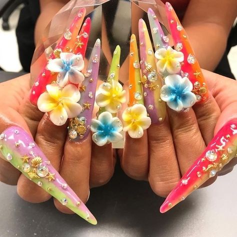 Gyaru Nails, Trendy Nail Art Designs, Really Cute Nails, Simple Nail Art Designs, Trendy Nail Art, Kawaii Nails, Nail Charms, Beautiful Nail Art, Easy Nail Art