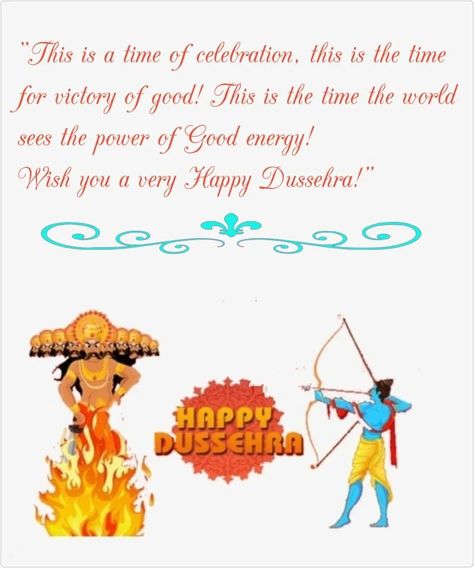 Happy Dussehra and Vijayadashmi - wishes1234 Happy Vijayadashmi And Dussera, Ravana Quotes, Dasara Wishes In Marathi, Dasara Quotes, Happy Vijayadashmi, Dussehra Quotes, Navratri Quotes, Dasara Wishes, Dussehra Celebration