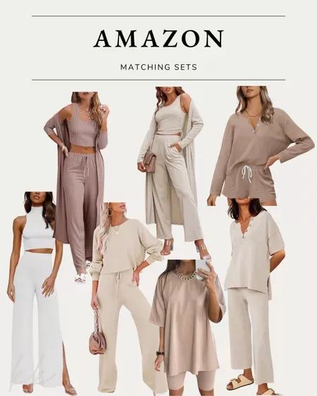 Loungewear Women Over 40, Elegant Loungewear Outfits, Dressy Loungewear Outfits, Quiet Luxury Loungewear, Lounge Wear Sets For Women, Dressy Lounge Outfit, Luxury Loungewear Aesthetic, Amazon Loungewear Sets, Rich Loungewear