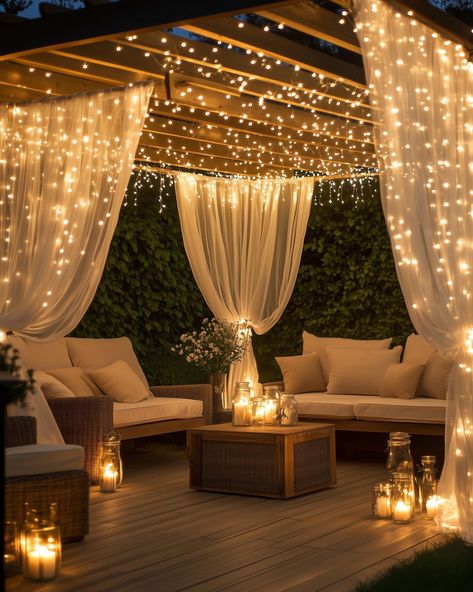 Glamour Decor, Diy Patio Decor, Cozy Backyard, Porch And Balcony, House Outside Design, Outdoor Decor Backyard, Outdoor Backyard, Balcony Design, Apartment Balconies