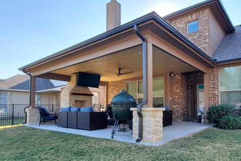 Patio Covers & Pergolas – Decks By Design Shed Roof Covered Patio, Covered Patio With Grill Area, Modern Covered Patio Design, Trellis Patio Cover, Extended Patio Roof Ideas, Covered Porch Backyard, Add Patio To Back Of House, Back Porch Covered Patios, Add On Porch Ideas Covered Patios