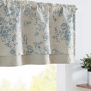 Linen Valance, Country Valances, Curtain For Kitchen, Farmhouse Valance, Rustic Window Treatments, Linen Valances, Valances For Living Room, Window Toppers, Cafe Curtain Rods