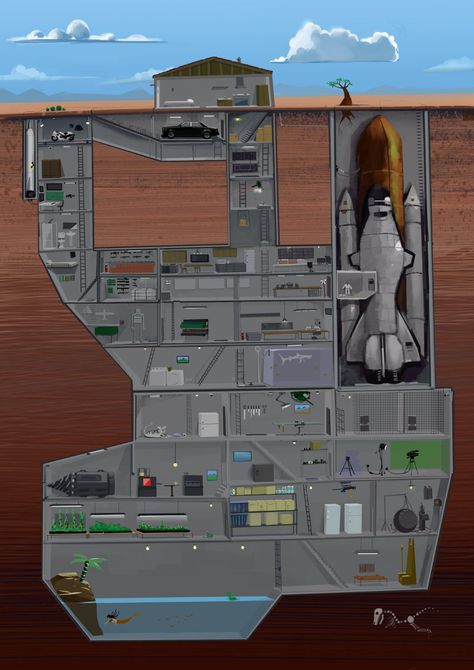 Underground Bunker Plans, Underground House Plans, Doomsday Bunker, Underground Shelter, Doomsday Prepper, Panic Rooms, Underground Bunker, Underground Homes, Safe Room