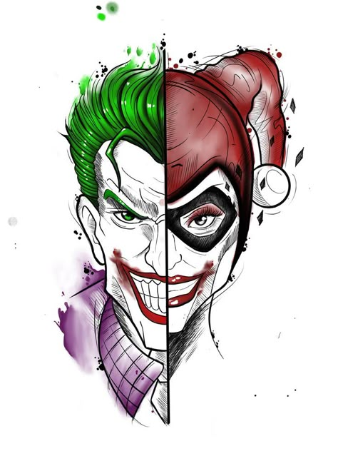 Pin de Julia em Future tattoos em 2022 | Ideias de tatuagens, Desenho, Papel de parede de grife Cool Drawings Easy, Joker Drawing Easy, Drawing Inspo Sketch, Joker And Harley Tattoo, Joker Card Tattoo, Inspo Sketch, Pencil Drawing Inspiration, Joker Painting, Harley Tattoos