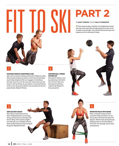 click to enlarge Ski Training Exercises, 30 Day Leg Challenge, Exercises In The Gym, Outfit Ski, Skiing Workout, Ski Fits, Hamstring Curl, Ski Fit, Leg Challenge