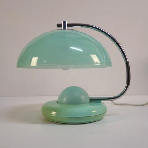 The lamp can be illuminated at the bottom as well as the top. The lower part can be lit through sensory contact. European Plug (up to 250V).The wiring of this item may be original and might need replacement, if not specified otherwise. Atomic Decor, Vintage Mid Century Lamps, Mid Century Christmas, Retro Lamp, Cute Room Decor, Retro Mid Century, Mid Century House, Cool Rooms, Mid Century Design