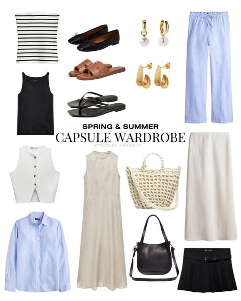 Summer Capsule Wardrobe | 2024 Outfits Vest Top Outfits, Outfits Mini Skirt, Autumn Capsule Wardrobe, Tube Top Outfits, Country Summer Outfit, Minimalist Summer, 2024 Outfits, Long Skirt Outfits, Womens Clothing Patterns