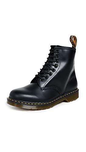 Dr Martens Womens 1460 8Eye Patent Leather Boots Black Smooth Leather 7 FM UK  9 BM US Women  8 DM US Men ** Learn more by visiting the image link. (This is an affiliate link) Dr Martens Outfits, Red Doc Martens, Doc Martens Outfit, Doc Martens Boots, Army Boots, Dr Martens Boots, Mens Leather Boots, Shoe Company, Designer Boots