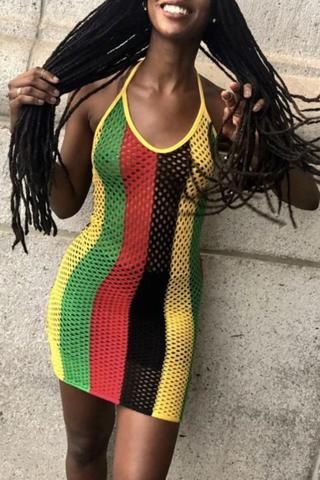 Rasta Fashion Fishnet Halter Dress Jamaican Clothes, Rasta Fashion, Rasta Vibes, Jamaican Fashion, Rasta Dress, Jamaican Clothing, Rasta Clothes, Jeremy Irvine, Caribbean Fashion