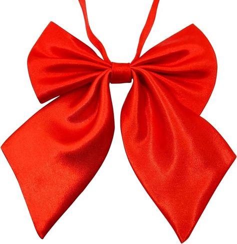 Mantieqingway Adjustable Pre-tied Bow Tie for Girls Uniform Solid Color Red Bowties for Women Ties at Amazon Men’s Clothing store Red Bow Standard Bow Tie For Party, Classic Red Bow Tie For Business, Elegant Red Bow With Butterfly Knot, Red Adjustable Bow Tie With Bow Tie Back, Adjustable Red Bow With Ties, Red Bowtie, Women Ties, Red Bow Tie, Ren Fair