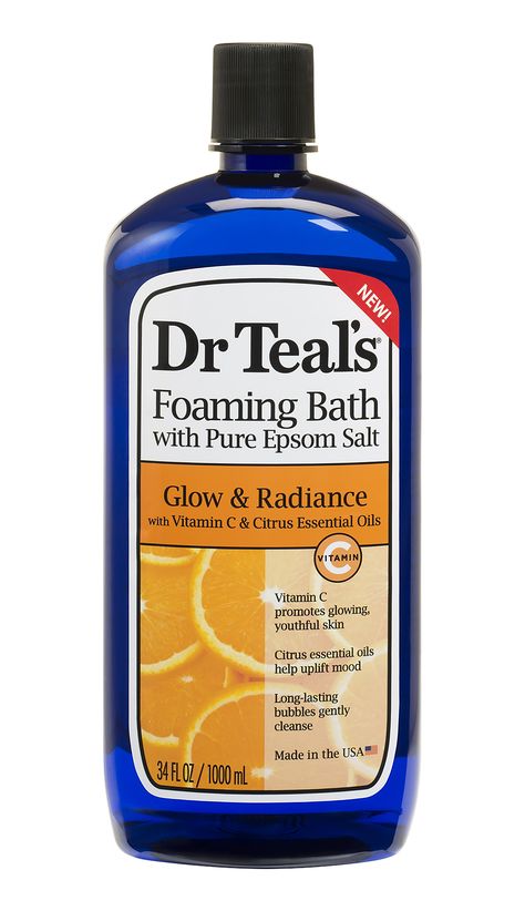 Dr Teals, Orange Soap, Foaming Bath, Citrus Essential Oil, Bath Soak, Epsom Salt, Bubble Bath, Natural Oils, Dish Soap Bottle