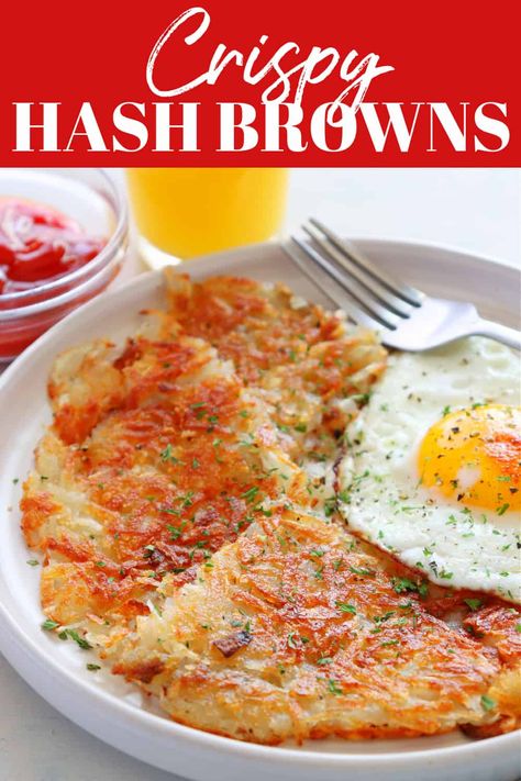 One Pan Potatoes, Pan Potatoes, Homemade Hashbrowns, Potatoes Crispy, Crispy Hashbrowns, Brown Recipe, Yummy Veggies, Hashbrown Recipes, Tuna Casserole