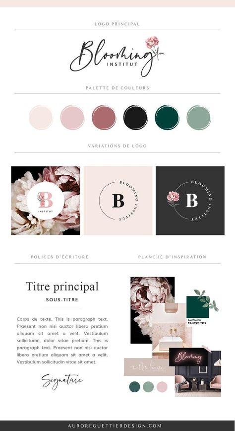 brand,identity,logo,branding,smallbusiness Peony Logo, Institute Logo, Brand Identity Kit, Branding Mood Board Inspiration, Branding Feminine, Pink Branding, Peony Design, Feminine Brand, Logo Feminine