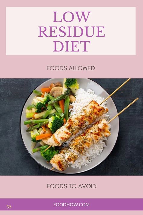 Low Fiber Diet Recipes Meals, Low Fiber Foods List, Low Residue Diet Food List, Low Residue Diet, Low Fiber Foods, Low Fiber Diet, Gluten Free Bagels, Aip Diet, Fiber Diet