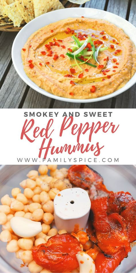 Healthy Pepper Recipes, Roasted Bell Peppers Recipes, Mixed Peppers Recipes, Roasted Peppers Recipe, Pasta Hummus, Roasted Pepper Hummus Recipe, Rainbow Hummus, Bell Pepper Hummus, Red Pepper Hummus Recipe Without Tahini