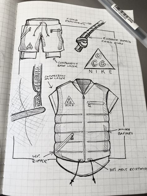 2018 Sketchbook by Cori Steele at Coroflot.com Designers Sketchbook, Streetwear Sketches, Cloth Sketch, Fashion Sketches Men, Sketchbook Design, Sketches Design, Apparel Design Inspiration, A Year In Review, Fashion Design Template