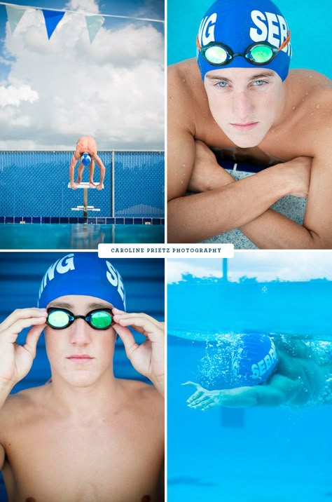 Swim Team Pictures, Swimming Senior Pictures, Boy Senior Portraits, Swimming Photography, Swimming Photos, Swimming Pictures, Senior Photos Boys, Senior Pictures Sports, Team Photography