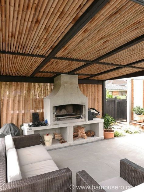 Bamboo Roof, Pergola Gazebo, Timber Pergola, Bamboo Ceiling, Bamboo House Design, Bamboo Structure, Bamboo Architecture, Bamboo House, Terrace Design