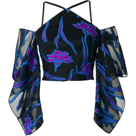 Roland Mouret cropped floral top (17110 MAD) ❤ liked on Polyvore featuring tops, multicolour, flower print top, floral print tops, colorful tops, colorful crop tops and crop tops Tee Shirts Diy, Colorful Tops, Shirts Diy, Crop Top Outfits, Roland Mouret, Kpop Fashion Outfits, Fashion Design Clothes, Floral Print Tops, Kpop Outfits