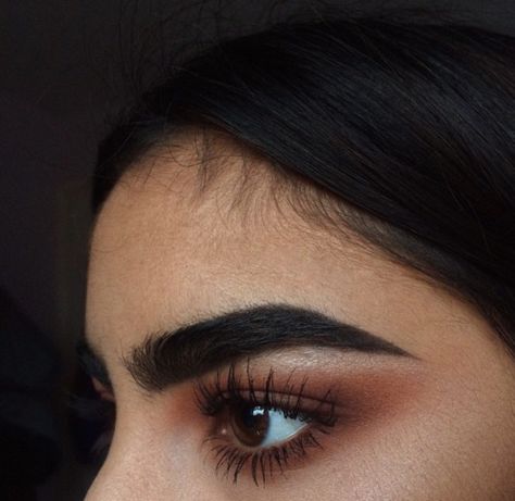 I N S T A G R A M @EmilyMohsie Ivana Santacruz, Dark Eyebrows, Bold Brows, Eyebrows On Fleek, Face Beat, Thick Eyebrows, Brown Eyeshadow, Perfect Eyebrows, Clean Makeup