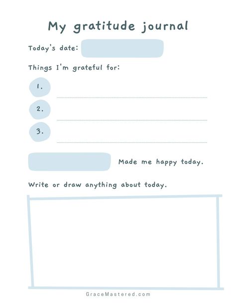 A gratitude journal is a great way to get kids started on the practice of gratitude. These gratitude journal printables are free to print or download - no sign up required. Pin it. #freeprintables #gratitude Simple Journal Ideas Notebooks, Gratitude Journal Template Ideas, Gratitude Template Free Printable, Gratitude Worksheet Free Printable, Gratitude Worksheet For Kids, Free Gratitude Journal Printable, Guided Journal Printables, Graditute Journals, Diy Gratitude Journal