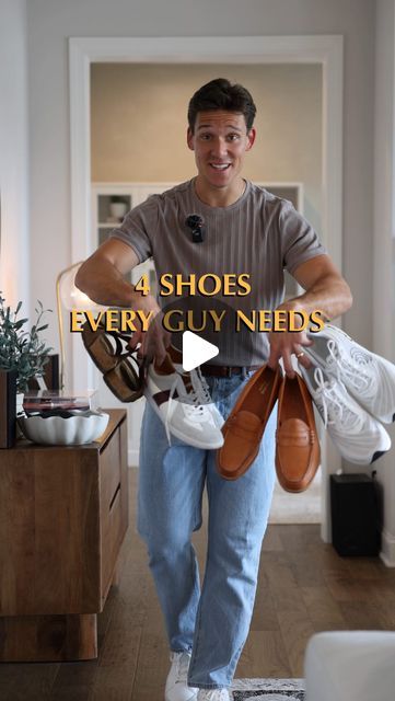 Zach Webber on Instagram: "4 shoes every guy needs for warmer weather:  1) low profile / slim sneakers 2) active wear shoes 4) loafers 4) sandals  I linked all of these shoes in my bio!  #mensfashion #mensshoes #summershoes" Boat Shoes Outfit Mens, Slim Sneakers, Boat Shoes Outfit, Boat Shoes Fashion, 2025 Spring, Black Sneakers, Summer Shoes, Loafers Men, Boy Fashion