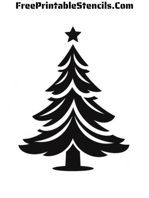 Free Printable Christmas Tree Stencils - Free Printable Stencils Free Christmas Stencils Printables Templates, Free Christmas Stencils Printables, Christmas Stencil Ideas, Christmas Stencils Printables Free, Free Svg Christmas Files For Cricut, Christmas Stencils Printables Templates, Christmas Templates Free Printable, Tree Stencils, Free Printable Stencils