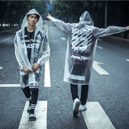 Clear rain coats Raincoat Design, Transparent Jacket, Women Raincoat, Cyberpunk Outfit, Clear Raincoat, Transparent Raincoat, Raincoat Men, Techwear Outfits, Fashionable Men