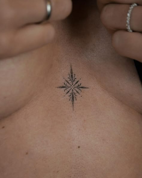 100+ Sternum & Underboob Tattoo Ideas and Designs in 2023 Sternum Tattoo Small Chest, Decorative Tattoos For Women, Star Sternum Tattoo Women, Woman Sternum Tattoo, Sternum Ornamental Tattoo, Sternum Tattoo Floral, Simple Sternum Tattoo, Dainty Sternum Tattoo Women, Ignite Tattoo