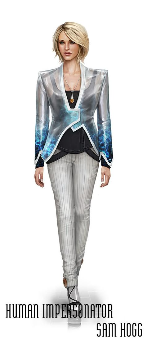 Eclipse Phase, Shadowrun Rpg, Futuristic Clothing, Sci Fi Rpg, Cyberpunk 2020, Cyberpunk Female, Cyberpunk Rpg, Corporate Women, Star Wars Rpg