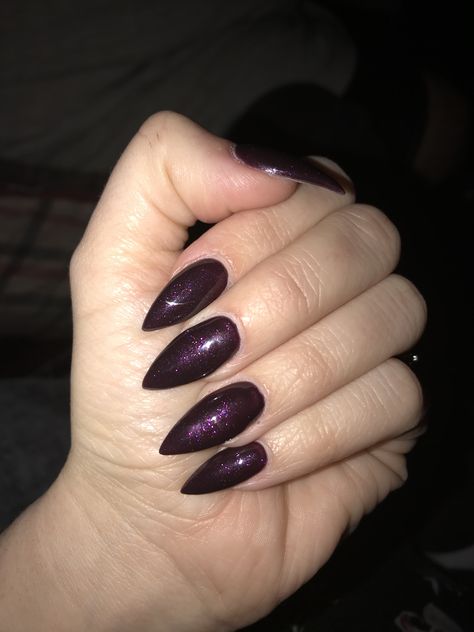 Purple nails Mazzy Star Purple Nails, Goth Nails Purple, Dark Purple Nails Acrylic, Purple Goth Nails, Dark Purple Nails, Purple Goth, Witch Nails, Snail Art, Maroon Nails