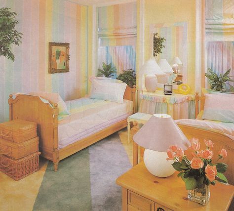 Vintage Goodness - A Blog For All The Vintage Geeks: Vintage 80's Home Decorating Trends 1980s Bedroom, 80s Bedroom Ideas, 80s Bedroom Decor, 80s Bedroom Furniture, 1980s Interior, 1980s Decor, 80s Bedroom Aesthetic, 80s Room, 80s Bedroom