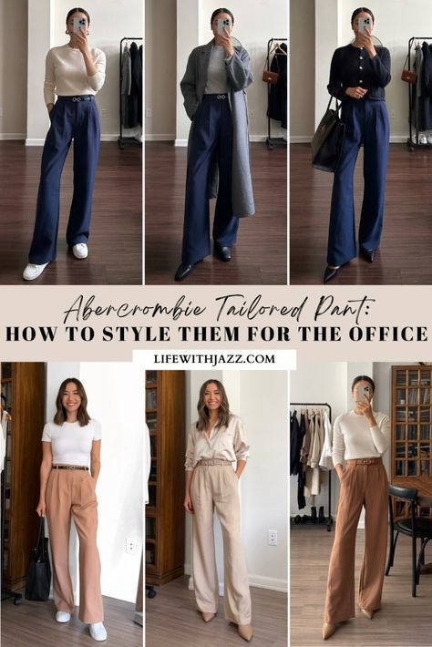 Sloan Tailored Pant Abercrombie, Abercrombie Office Outfit, Sloan Pants Outfits Abercrombie, Abercrombie Tailored Pants Outfit, Sloan Pants Outfits, Abercrombie Trousers Outfit, Abercrombie Sloane Pant Outfit, Trousers Outfit Work, Physical Therapist Outfit