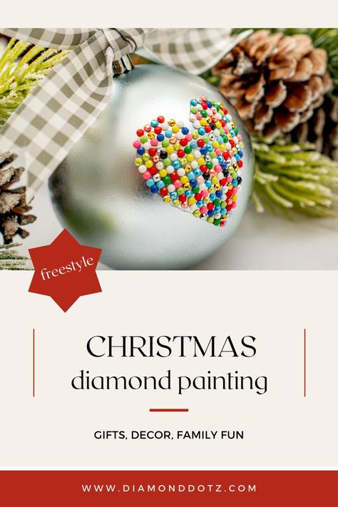 Sparkling DIY ornaments with Diamond Dotz diamond painting gems. See all the holiday inspo on our blog: seasonal kits + Freestyle projects + other DIY ideas + family fun. Painted Christmas Gifts, Painting Gifts, Holiday Inspo, Diamond Dotz, Christmas Diamonds, Easy Diy Decor, Diy D, Greeting Card Craft, Diy Ornaments