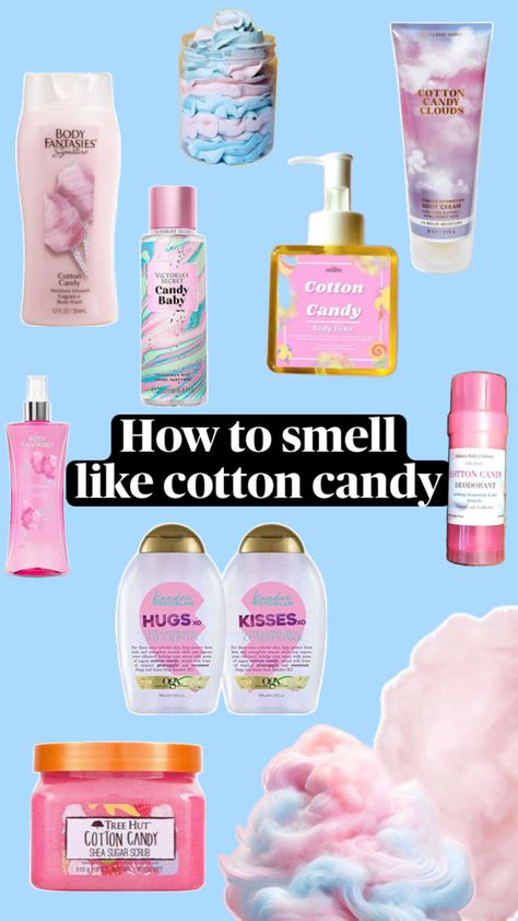 cotton candy scented products Smell Like Cotton Candy, Cotton Candy Scent, Baby Candy, Cotton Candy Clouds, Body Cream, Sweet 16, Makeup Nails, Cotton Candy, Body Wash