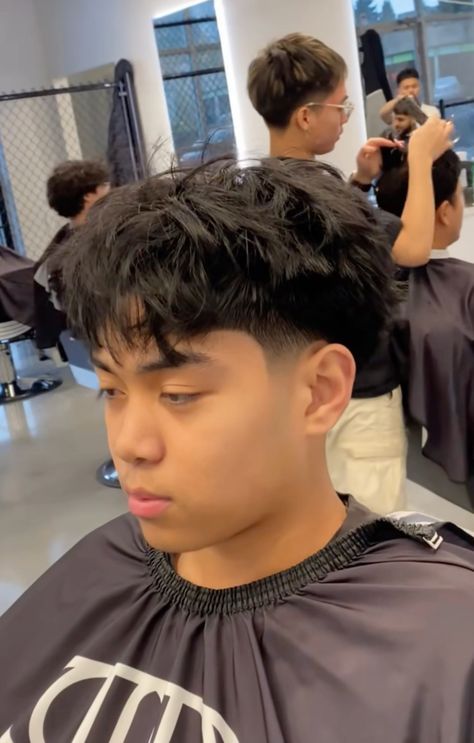 Best Asian Hairstyles Men, Man Hire Style, Blowout Hair Asian, Textured Crop Top Fade, Sick Hairstyles, Blowout Taper Fade, Fesyen Rambut Lelaki, Blowout Taper, Long Hair Fade