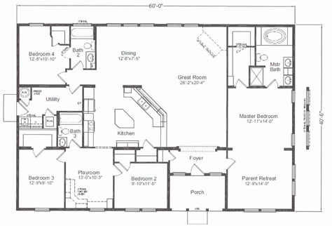 Top 4 Concept Of 40x60 Barndominium Floor Plans 40 X 60 Barndominium, 40 X 60 Barndominium Floor Plans, 40x60 Barndominium, 40x60 Pole Barn House Plans, Metal Homes Floor Plans, 40x60 House Plans, Barndominium House Plans, Barndominium House, Metal House Plans