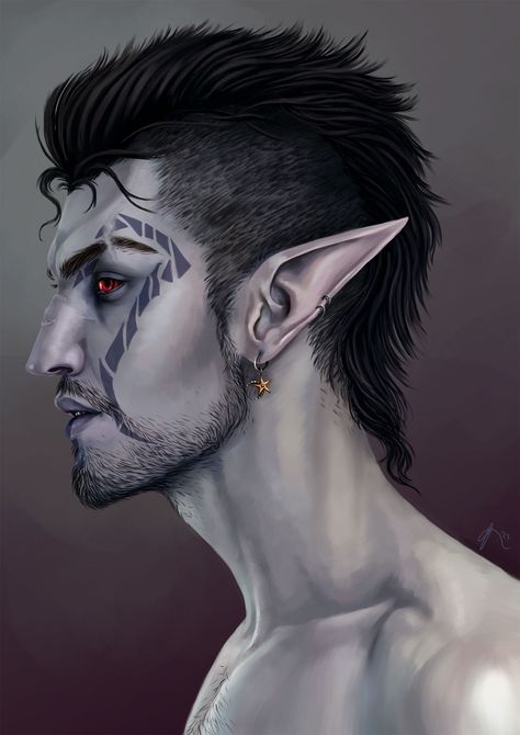 Second time painting him Skyrim Teldryn Sero, Teldryn Sero Fanart, Dunmer Aesthetic, Skyrim Dunmer, Dunmer Art, Skyrim Ideas, Teldryn Sero, Elder Scrolls Races, Skyrim Characters