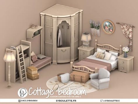 Furnitures – Syboulette Custom Content for The Sims 4 Sims 4 Pack, The Sims 4 Pack, Sims 4 Cottage, Sims 4 Beds, Mods Sims 4, Furniture Cc, Mod Furniture, Sims Packs, Sims 4 Bedroom