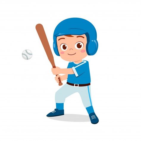 Baseball Drawings, Korean Illustration, Clipart Boy, Kid Boy, Kids Vector, Super Mario Art, Mario Art, Play Baseball, Kids Baseball