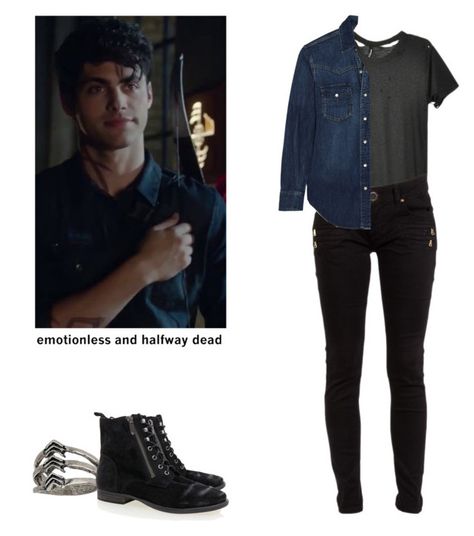 Alec Lightwood - Shadowhunters by shadyannon on Polyvore featuring polyvore fashion style Yves Saint Laurent Obesity and Speed Sam Edelman Topshop clothing Alec Lightwood Inspired Outfits, Alec Lightwood Outfit, Runes Drawing, Cute Edgy Outfits, Vampire Diaries Outfits, Character Wardrobe, Joel Kinnaman, Hunter Outfit, Movie Inspired Outfits