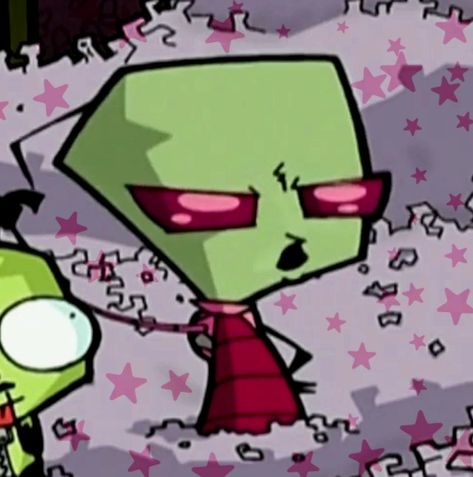 ☆Invader Zim☆ Gir Invader Zim Pfp, Invader Zim Pfp, Zim Pfp, Scene 2000s, Invader Zim Characters, Scene Fashion, Invader Zim, Happy Tree Friends, Drawing Practice