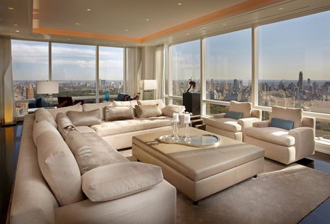 Manhattan Apartment Luxury, New York City Apartment Luxury, Luxury Apartments Interior, Apartment Dining Room, Apartment Dining, Apartment Luxury, Manhattan Apartment, New York City Apartment, Luxury Penthouse