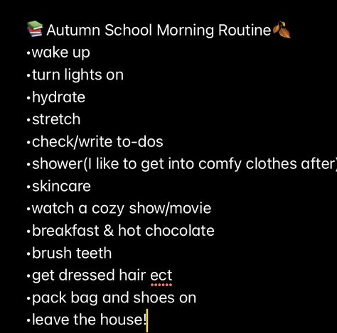 Fall Morning Routine School, Autumn Routine, Autumn After School Routine, Dark Academia Morning Routine, Autumn Morning Routine, Fall Routine, Fall Routine Ideas, Fall Aesthetic Routine, Fall Morning Routine