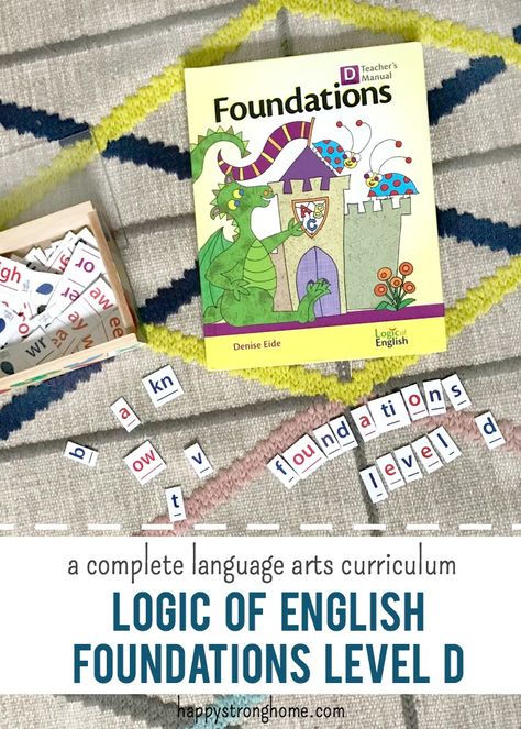 The Logic of English Foundations Level D review - a full language arts curriculum with hands on, practical lessons, activities, and instruction - perfect for homeschool parents and classroom teachers. (ad) Logic Of English, Spelling And Handwriting, Writing Mini Lessons, Writing Instruction, How To Start Homeschooling, Review Activities, Teaching Language Arts, Art Curriculum, Afterschool Activities